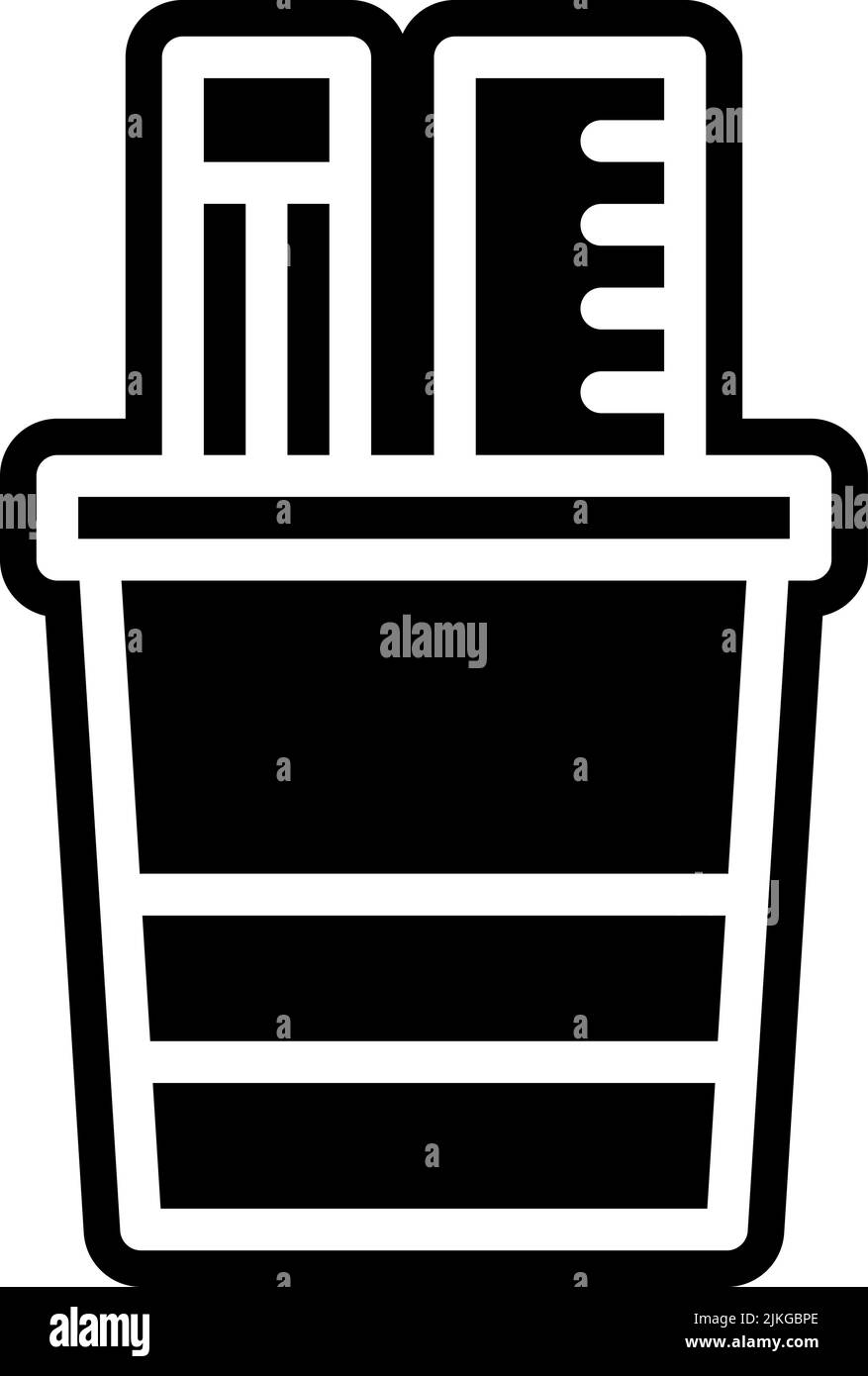 pencil case icon black vector illustration Stock Vector Image & Art - Alamy