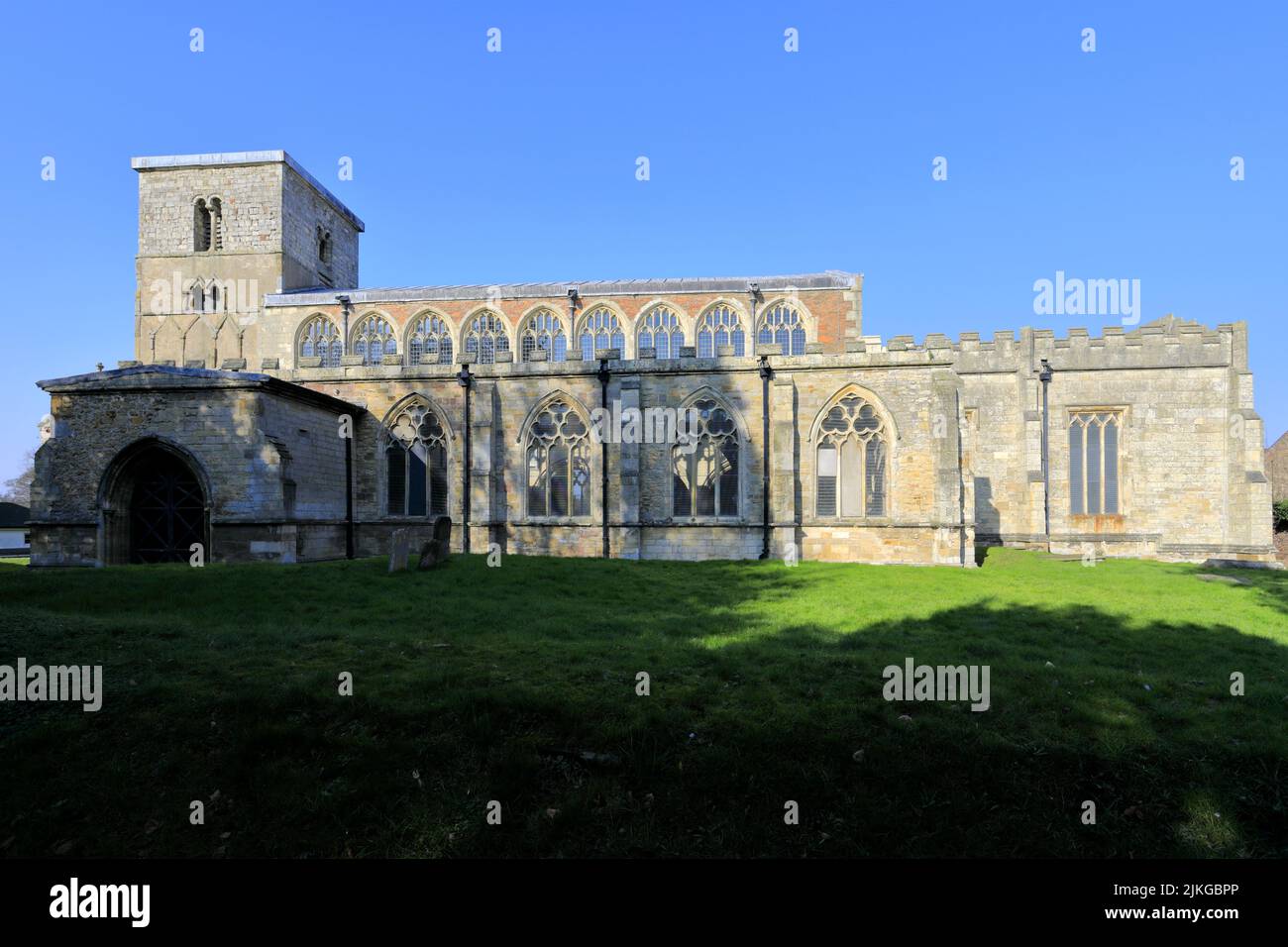 St Peters church, Barton-upon-Humber village, Lincolnshire County, England, UK Stock Photo