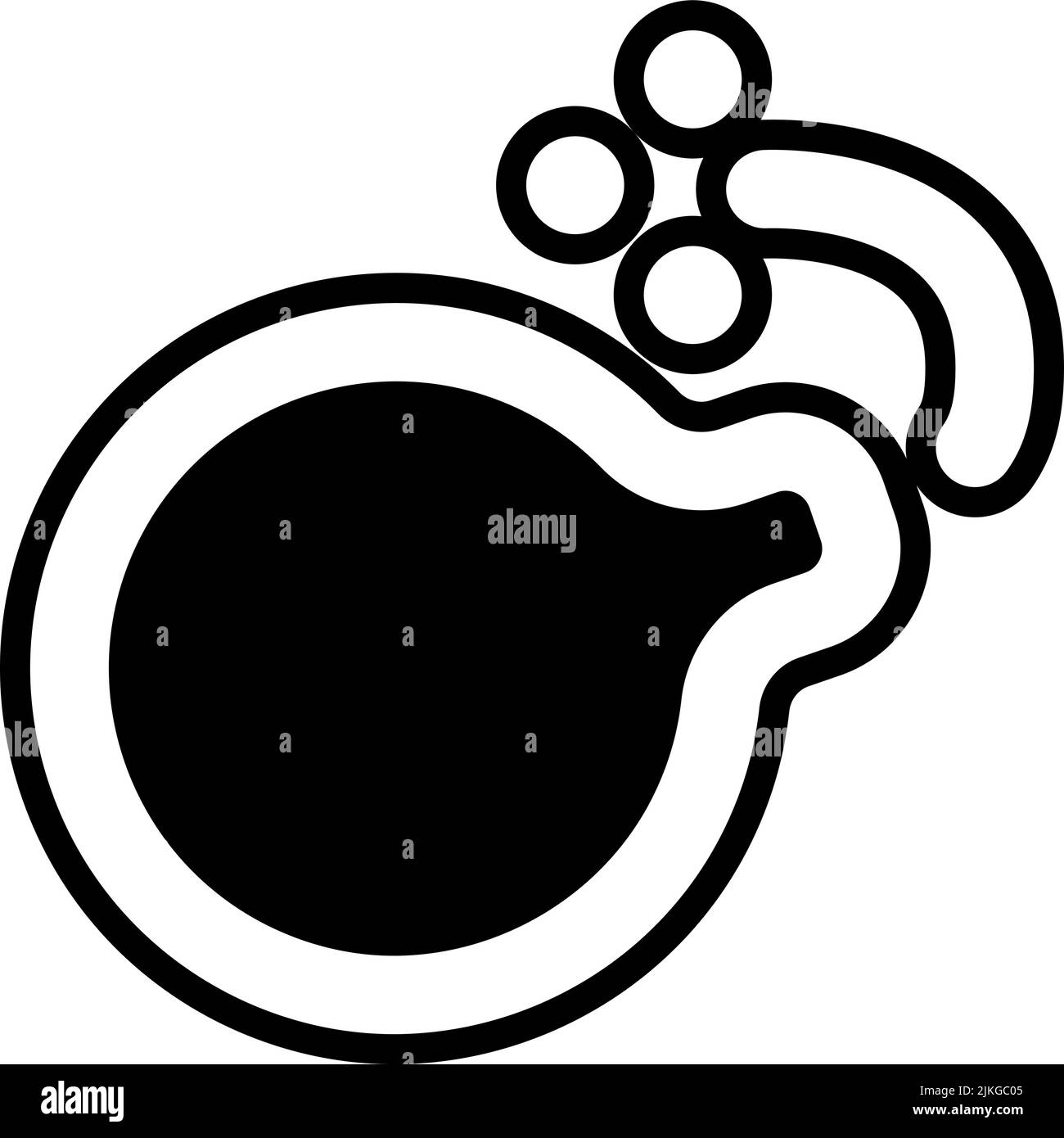 bomb icon black vector illustration Stock Vector Image & Art - Alamy