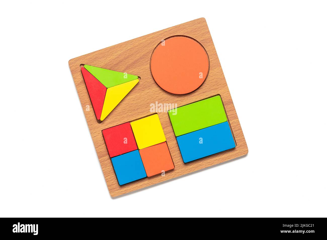 Set of shape Montessori style toys Children wooden eco friendly logic