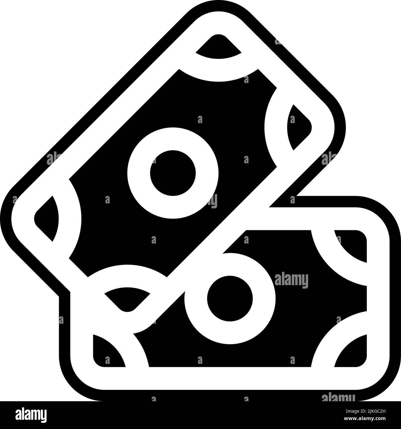 banknote icon black vector illustration Stock Vector Image & Art - Alamy