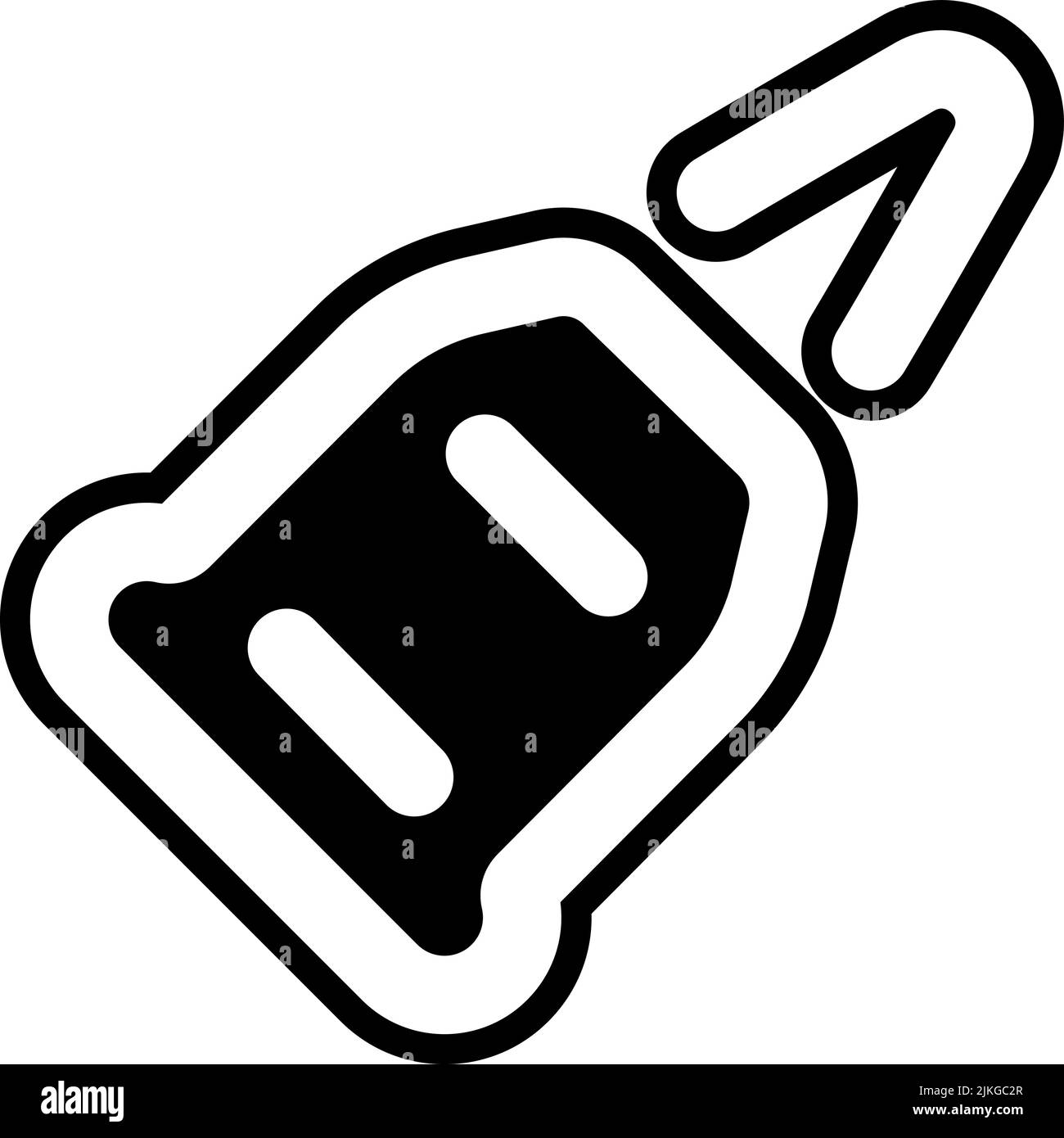 ammunition icon black vector illustration. Stock Vector