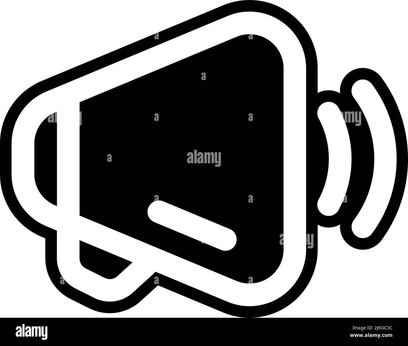 megaphones icon black vector illustration Stock Vector Image & Art Alamy