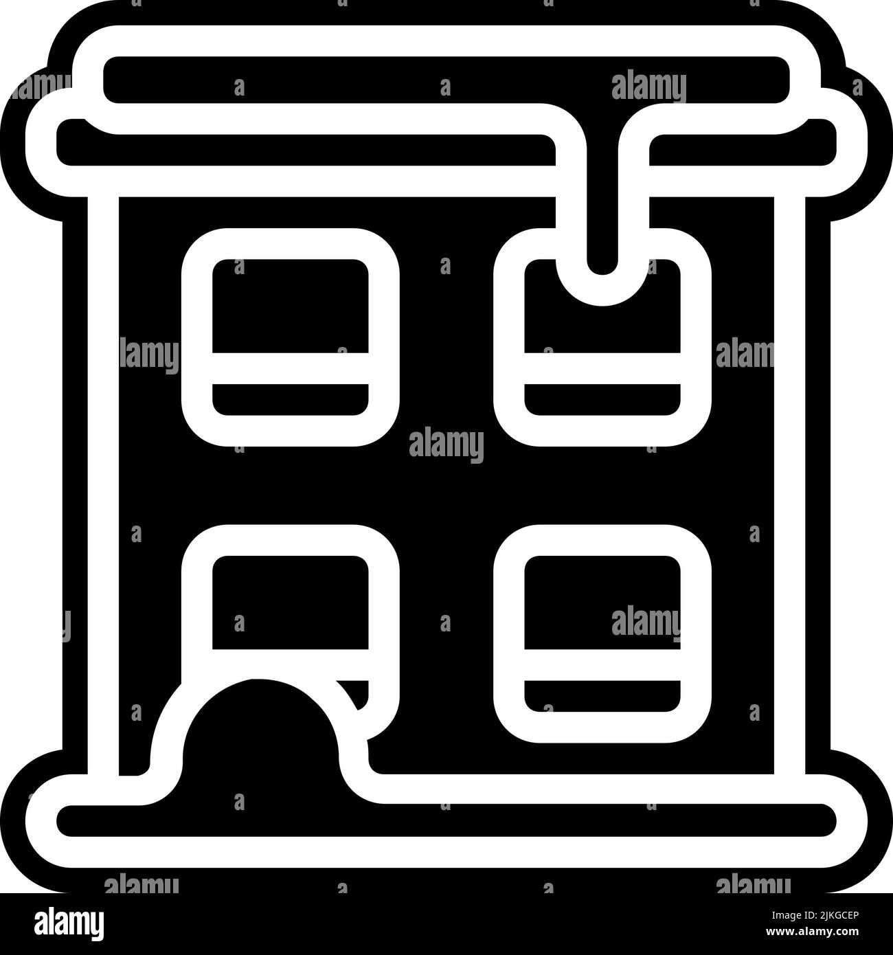 building icon black vector illustration Stock Vector Image & Art - Alamy