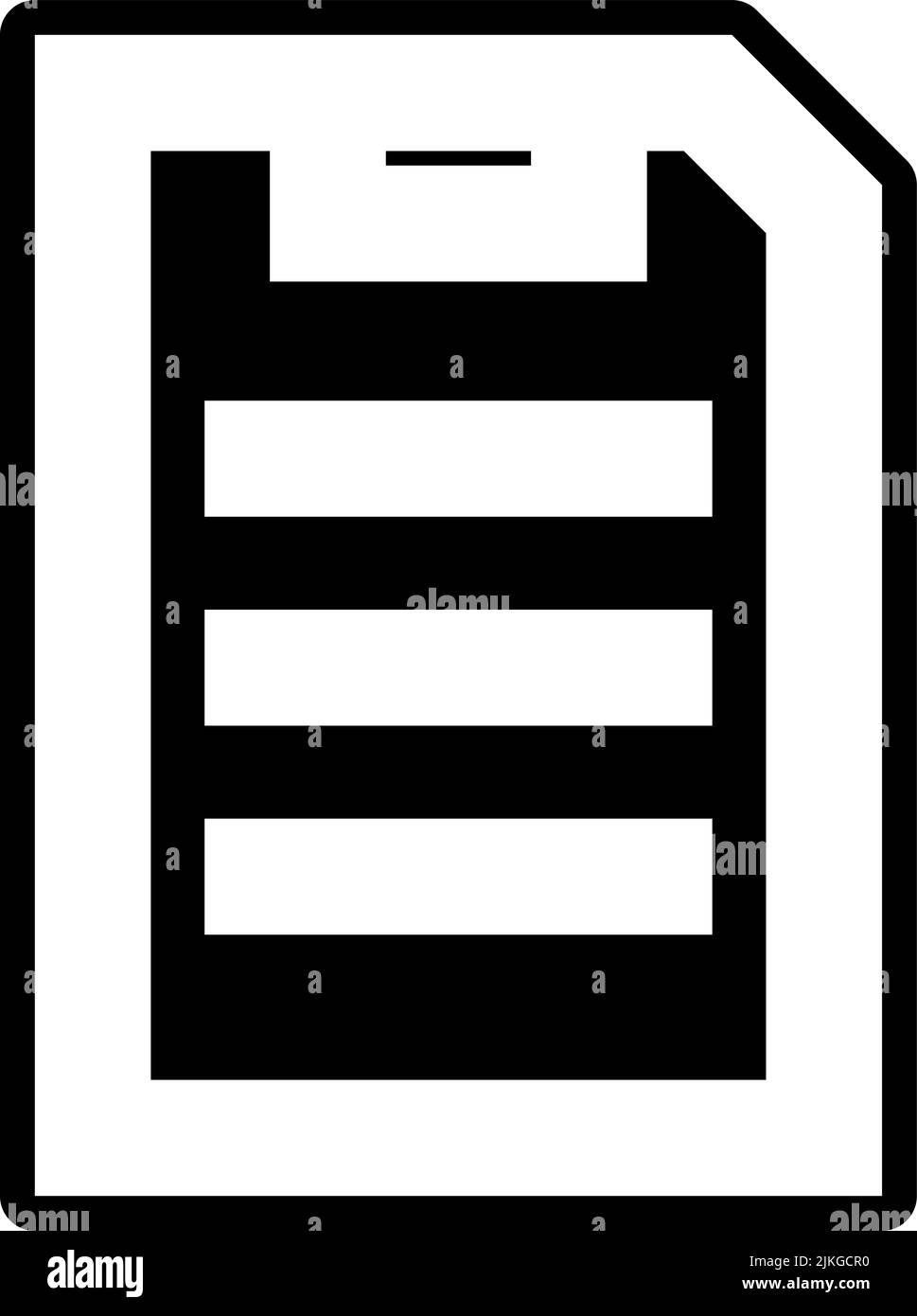 clipboard icon black vector illustration Stock Vector Image & Art Alamy