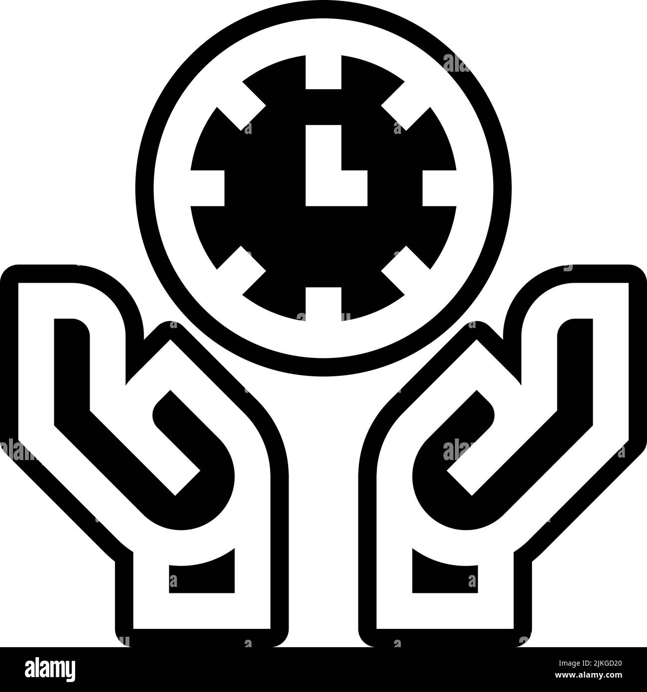 time icon black vector illustration Stock Vector Image & Art - Alamy