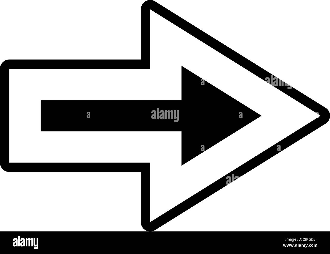 right way icon black vector illustration Stock Vector Image & Art - Alamy
