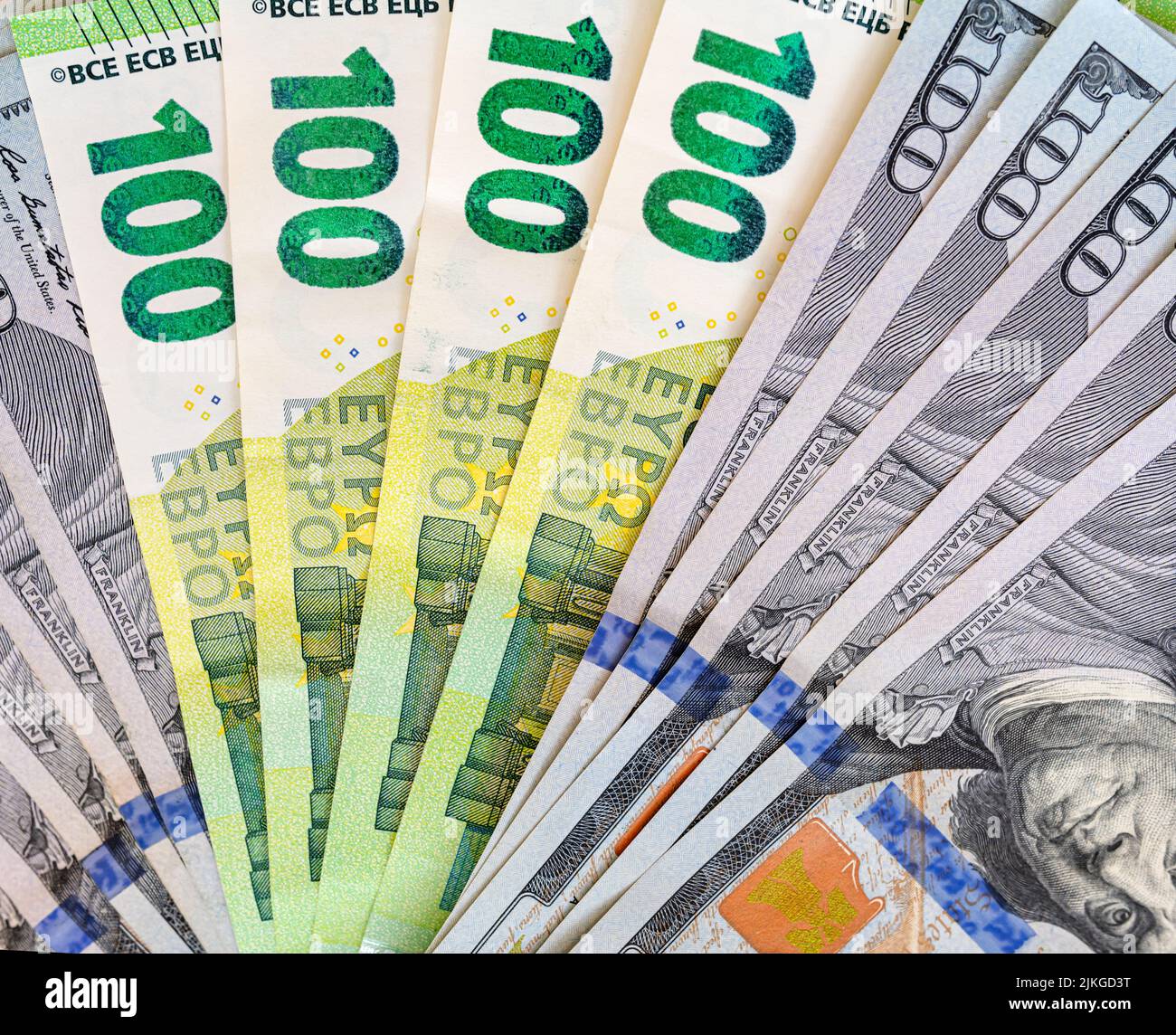 Large banknotes are fanned out Stock Photo - Alamy
