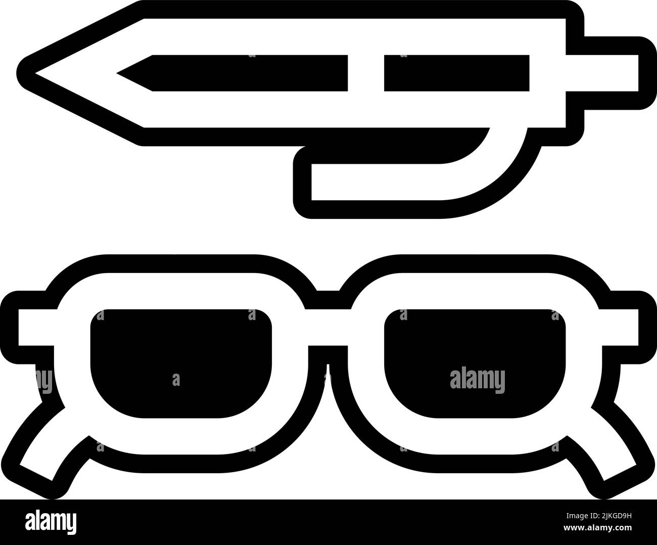 glasses icon black vector illustration Stock Vector Image & Art Alamy