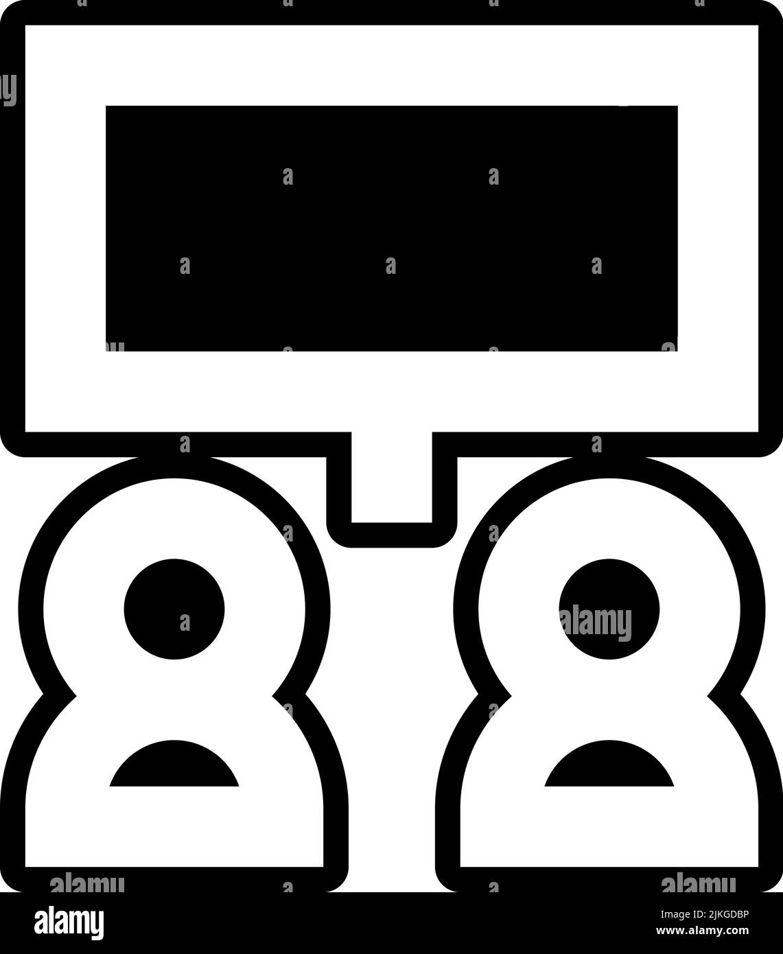 presentation icon black vector illustration Stock Vector Image & Art ...