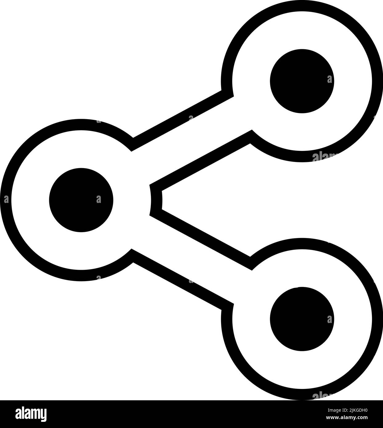 share icon black vector illustration Stock Vector Image & Art - Alamy