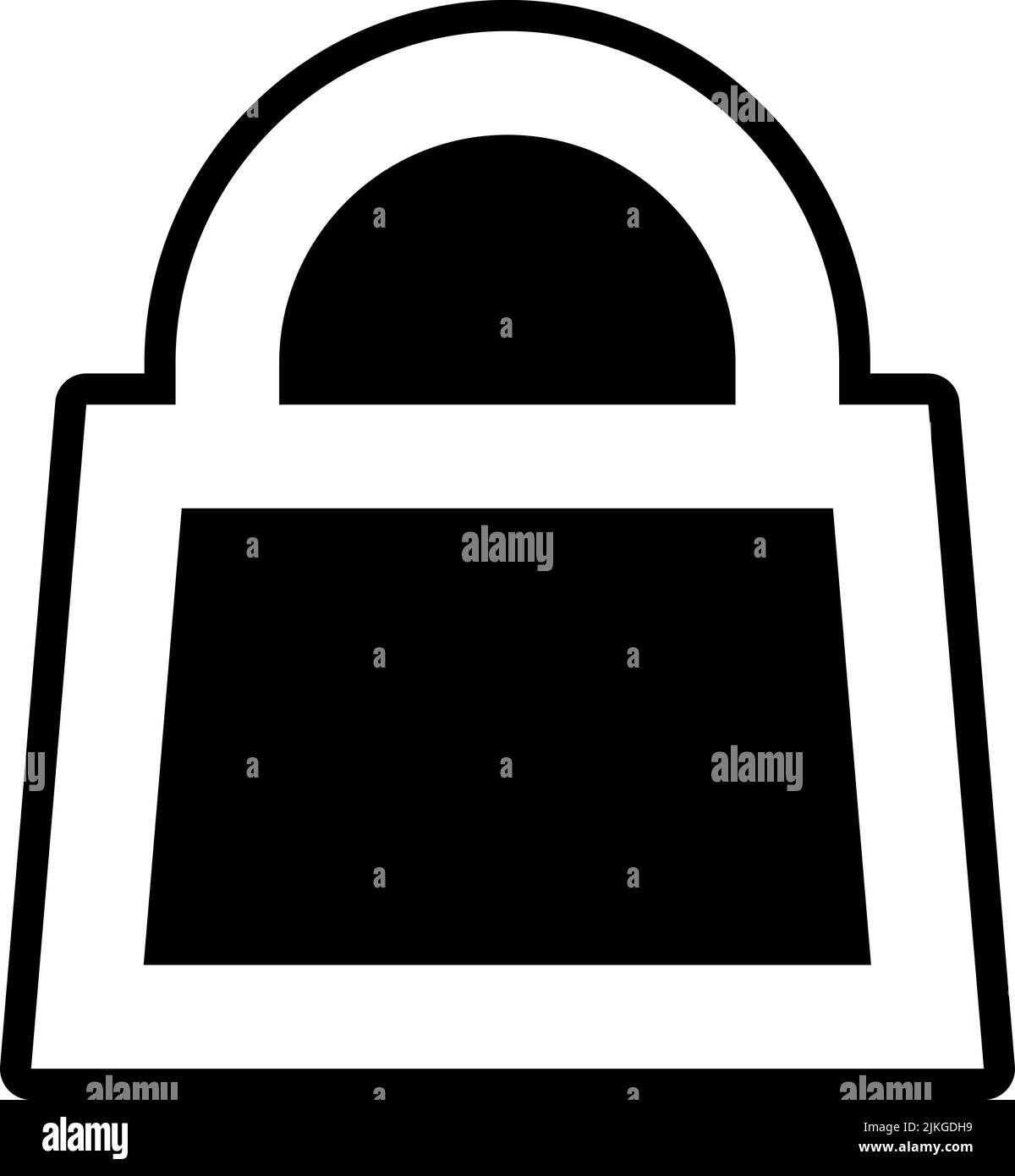bag icon black vector illustration Stock Vector Image & Art - Alamy