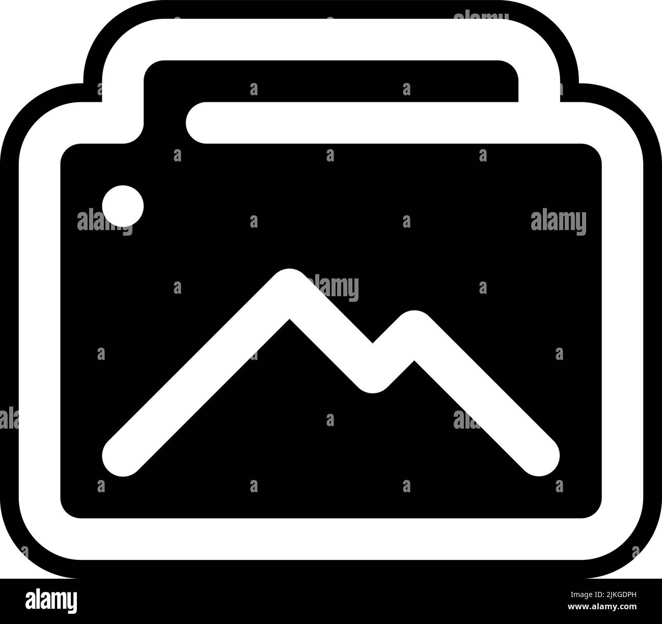 picture icon black vector illustration Stock Vector Image & Art - Alamy