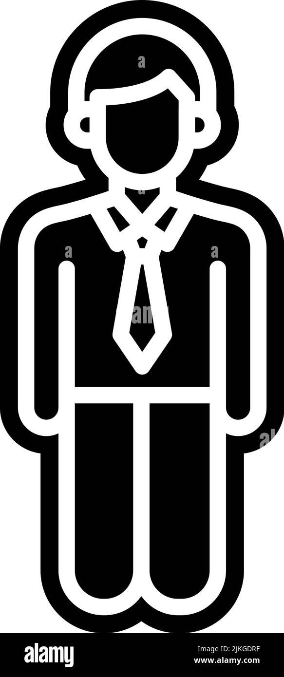 businessman icon black vector illustration Stock Vector Image & Art - Alamy