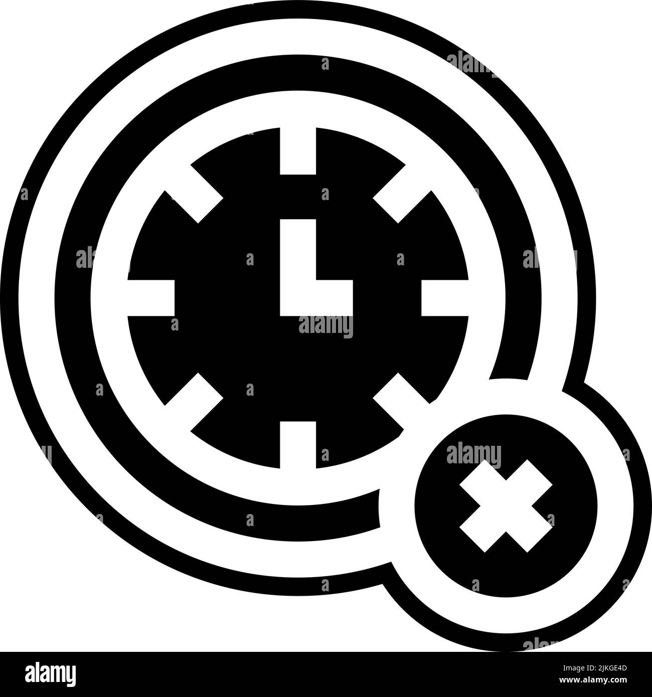 time icon black vector illustration Stock Vector Image & Art - Alamy