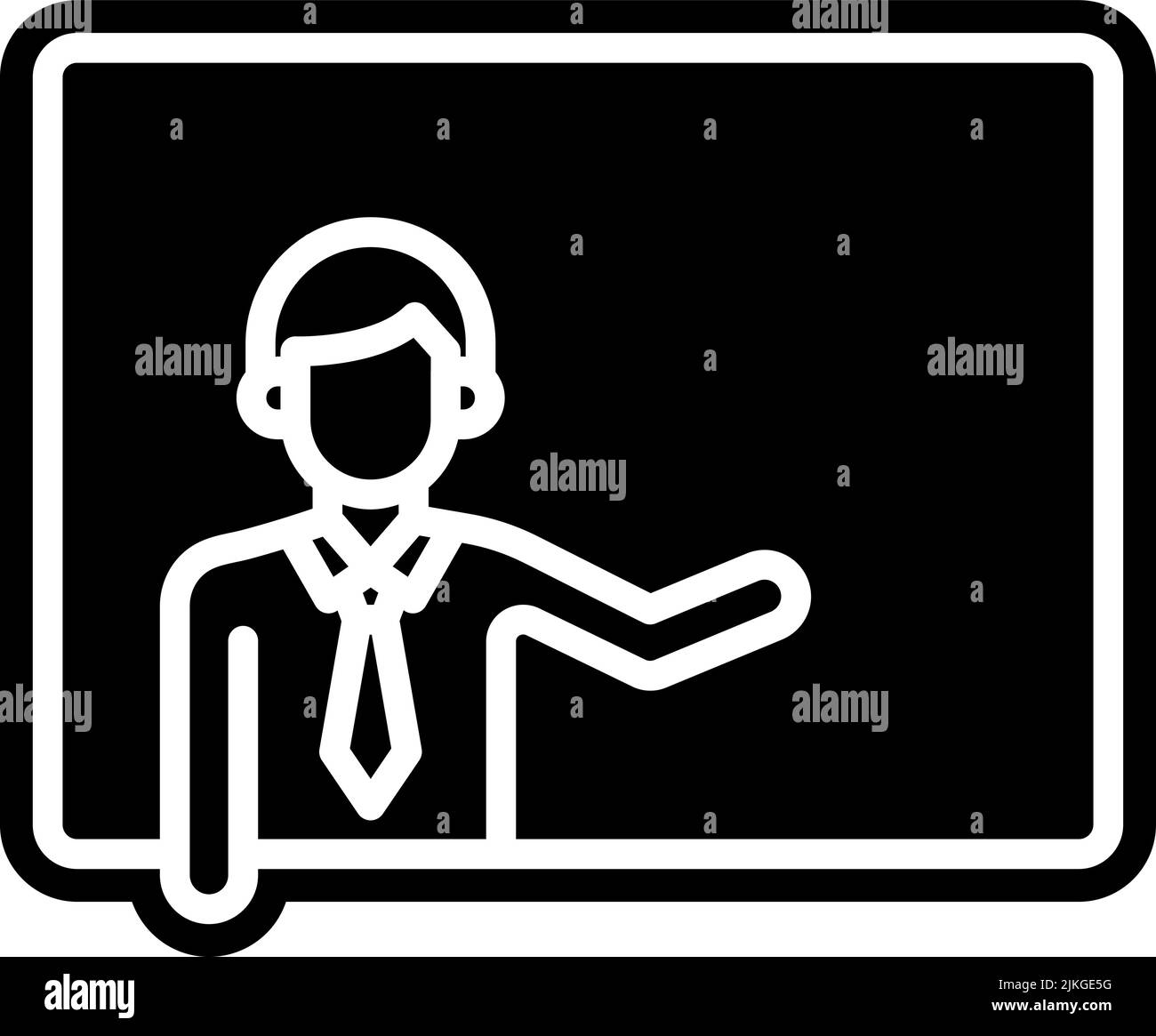presentation icon black vector illustration Stock Vector Image & Art ...