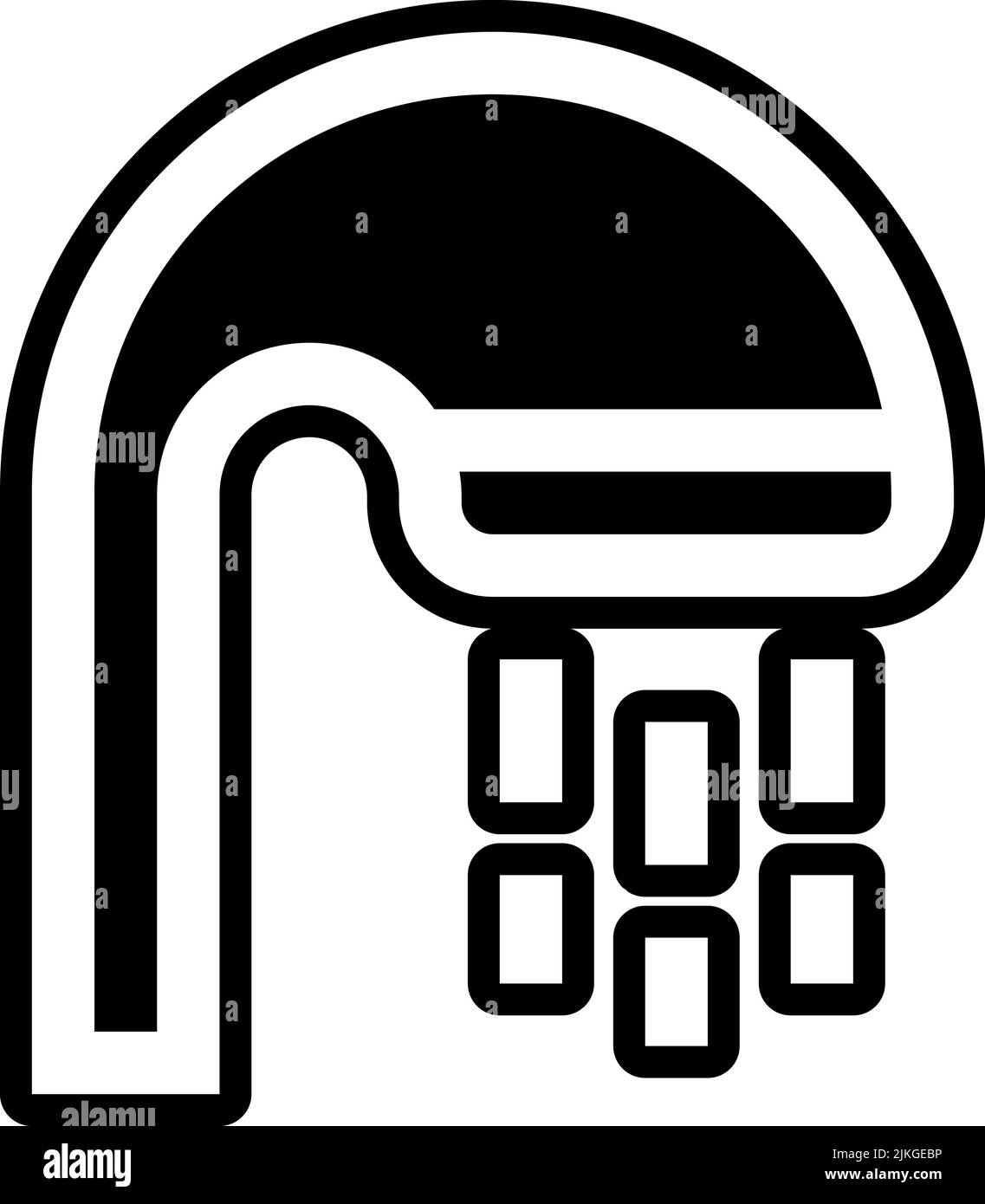 shower icon black vector illustration Stock Vector Image & Art - Alamy