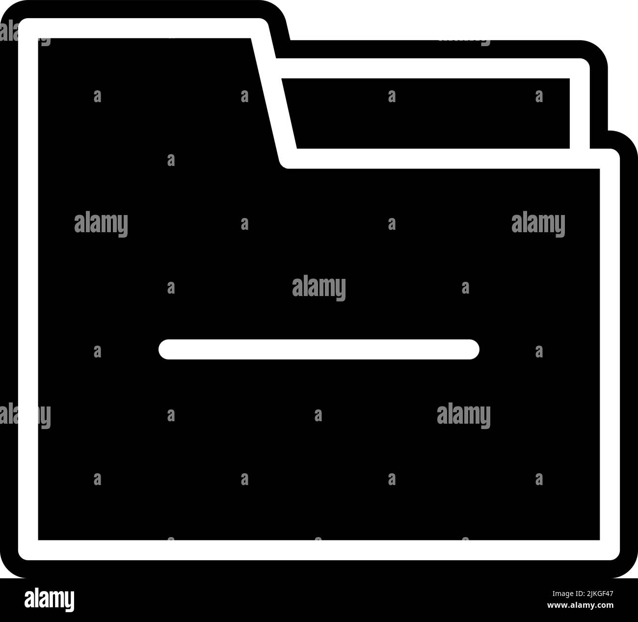 folder icon black vector illustration Stock Vector Image & Art - Alamy
