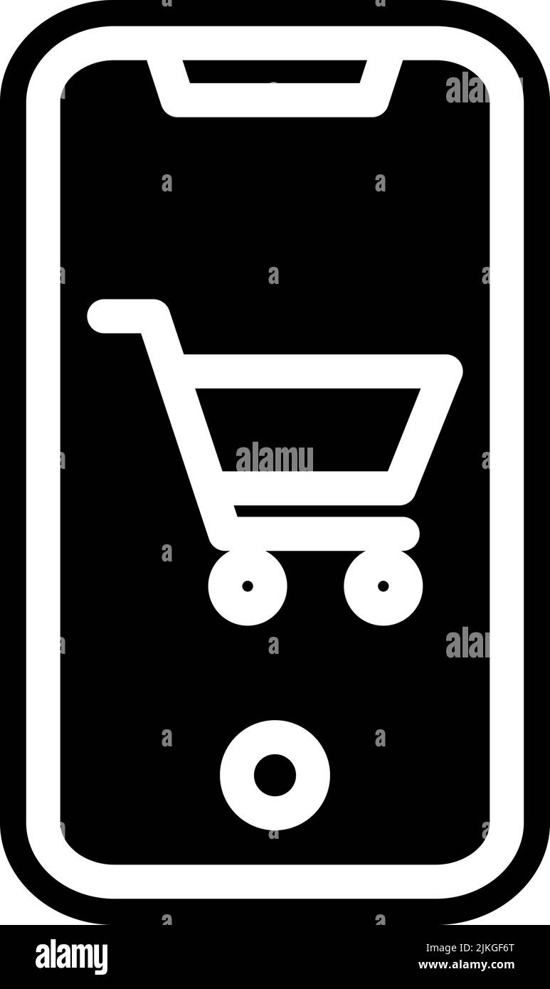 ecommerce icon black vector illustration Stock Vector Image & Art - Alamy