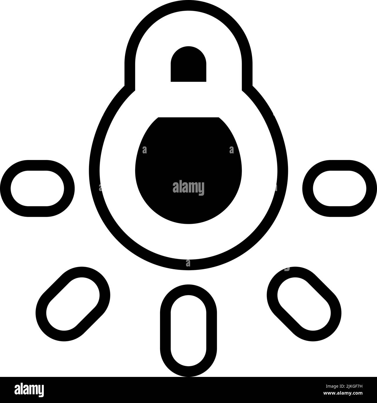 tungsten light icon black vector illustration Stock Vector Image & Art