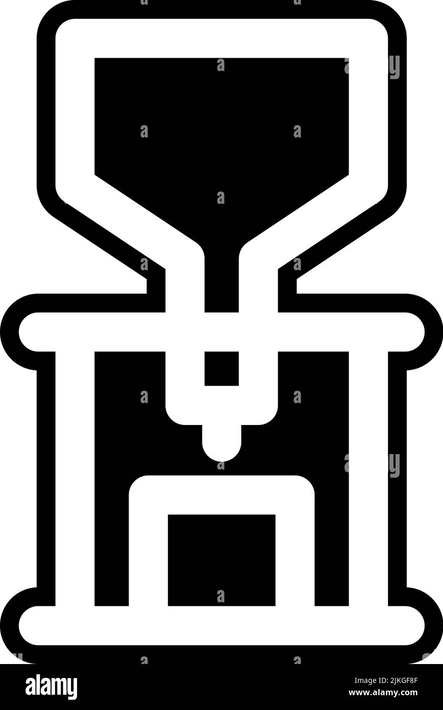 coffee grinder icon black vector illustration Stock Vector Image & Art ...