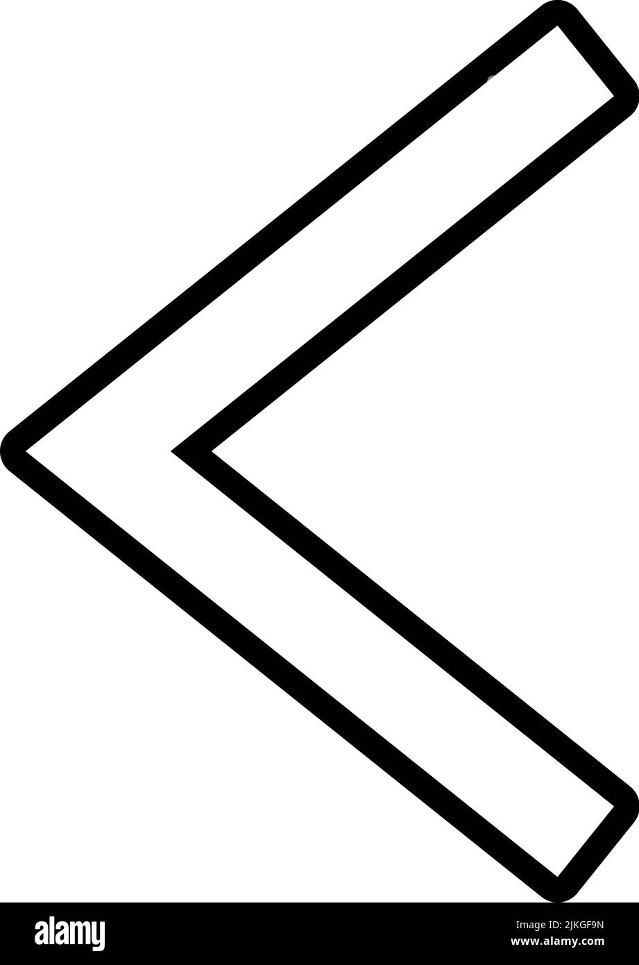 left arrow icon black vector illustration Stock Vector Image & Art - Alamy