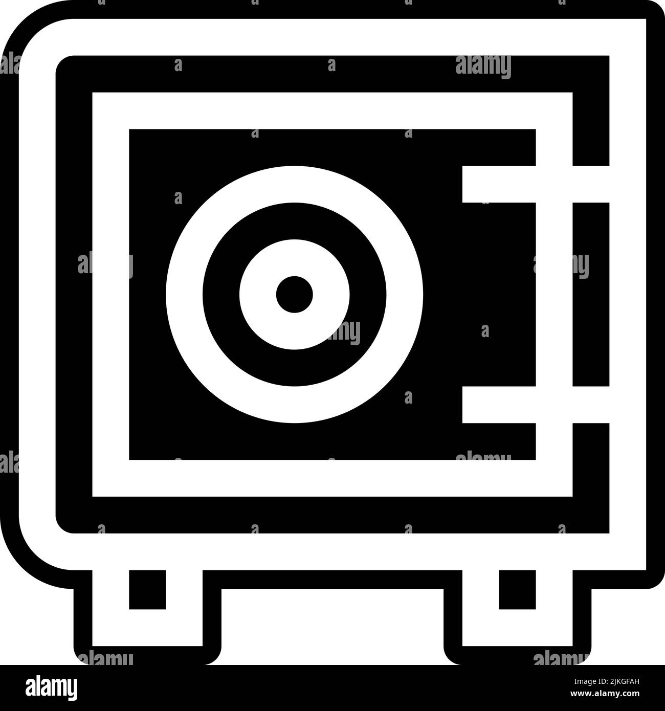 safe box icon black vector illustration Stock Vector Image & Art Alamy