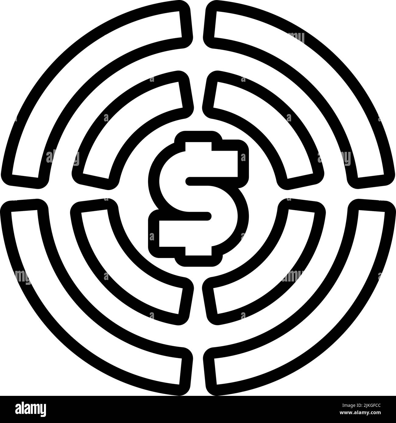 target icon black vector illustration Stock Vector Image & Art Alamy