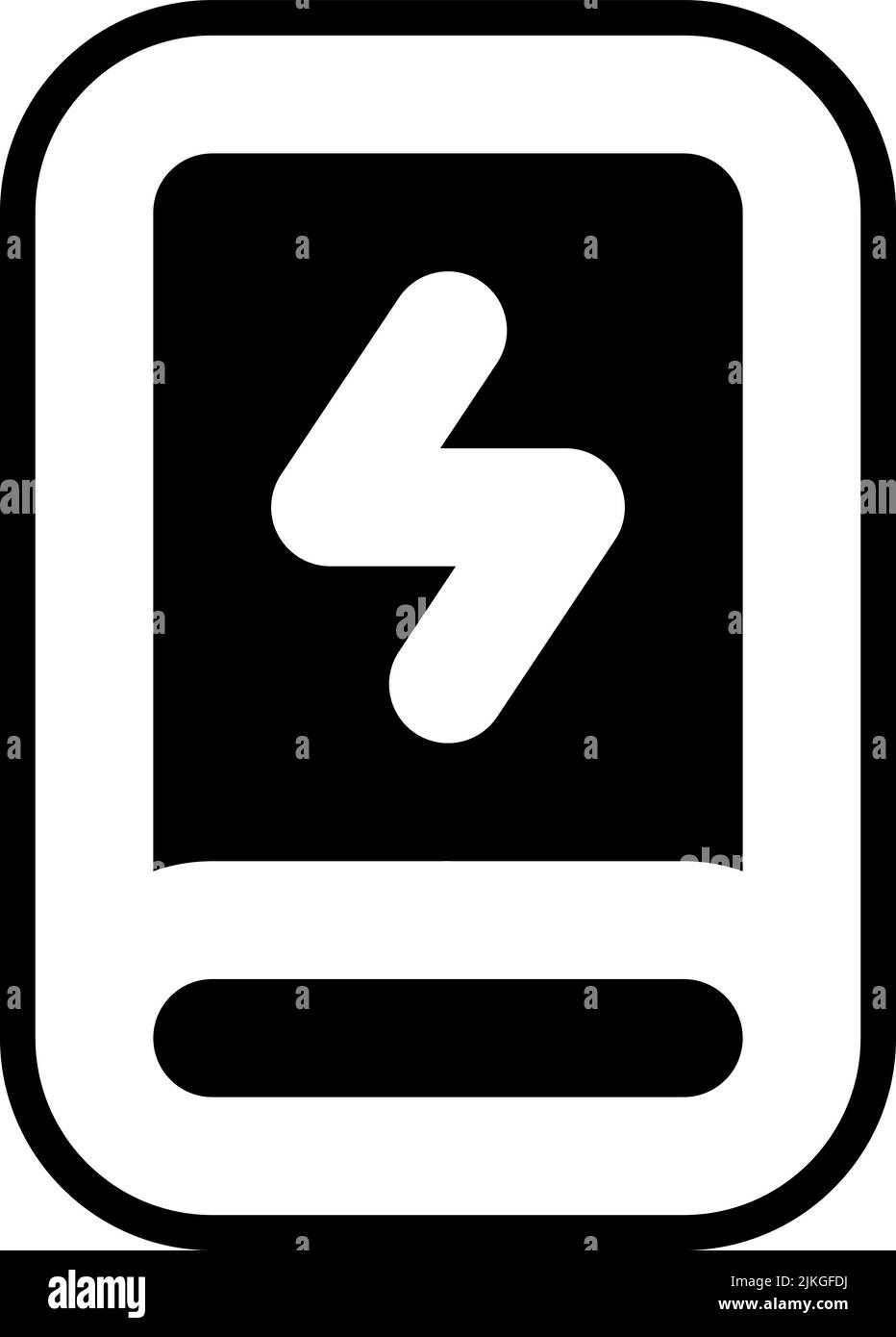 powerbank icon black vector illustration Stock Vector Image & Art - Alamy