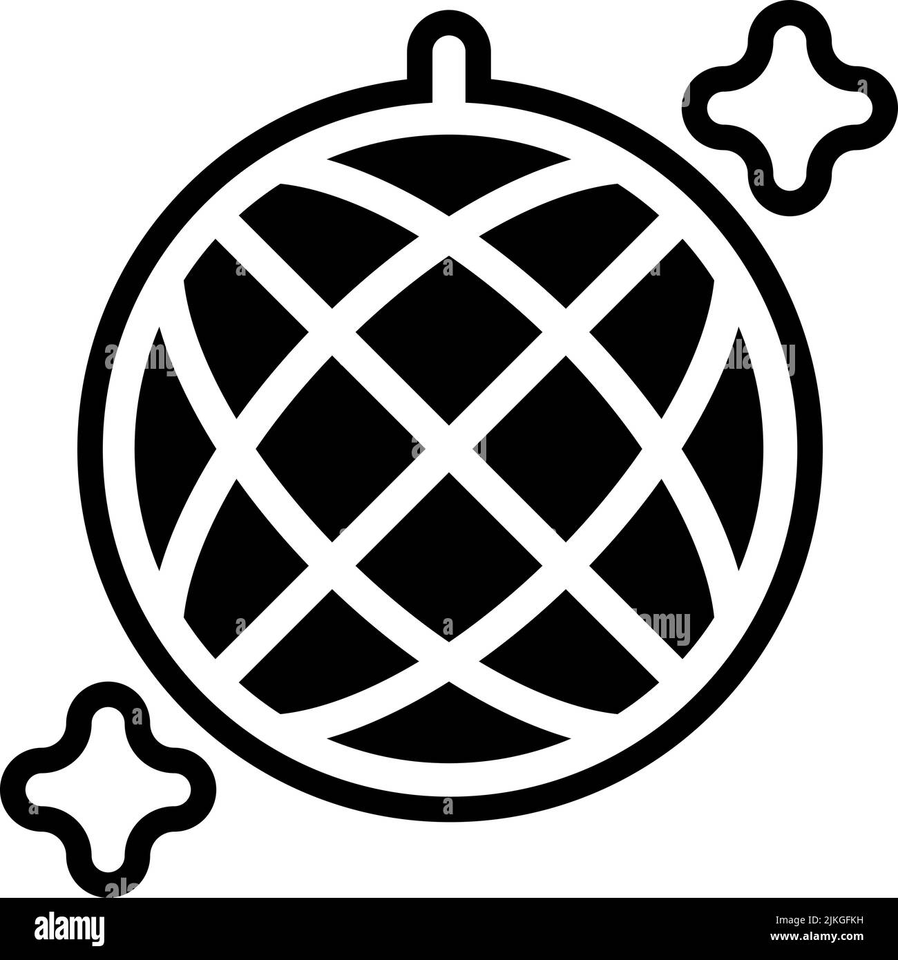disco ball icon black vector illustration Stock Vector Image & Art - Alamy