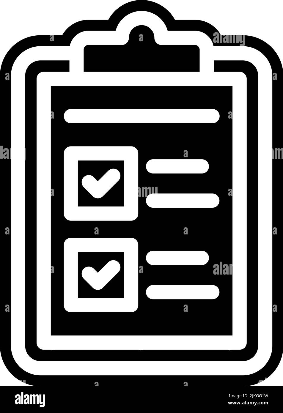 checking icon black vector illustration Stock Vector Image & Art - Alamy