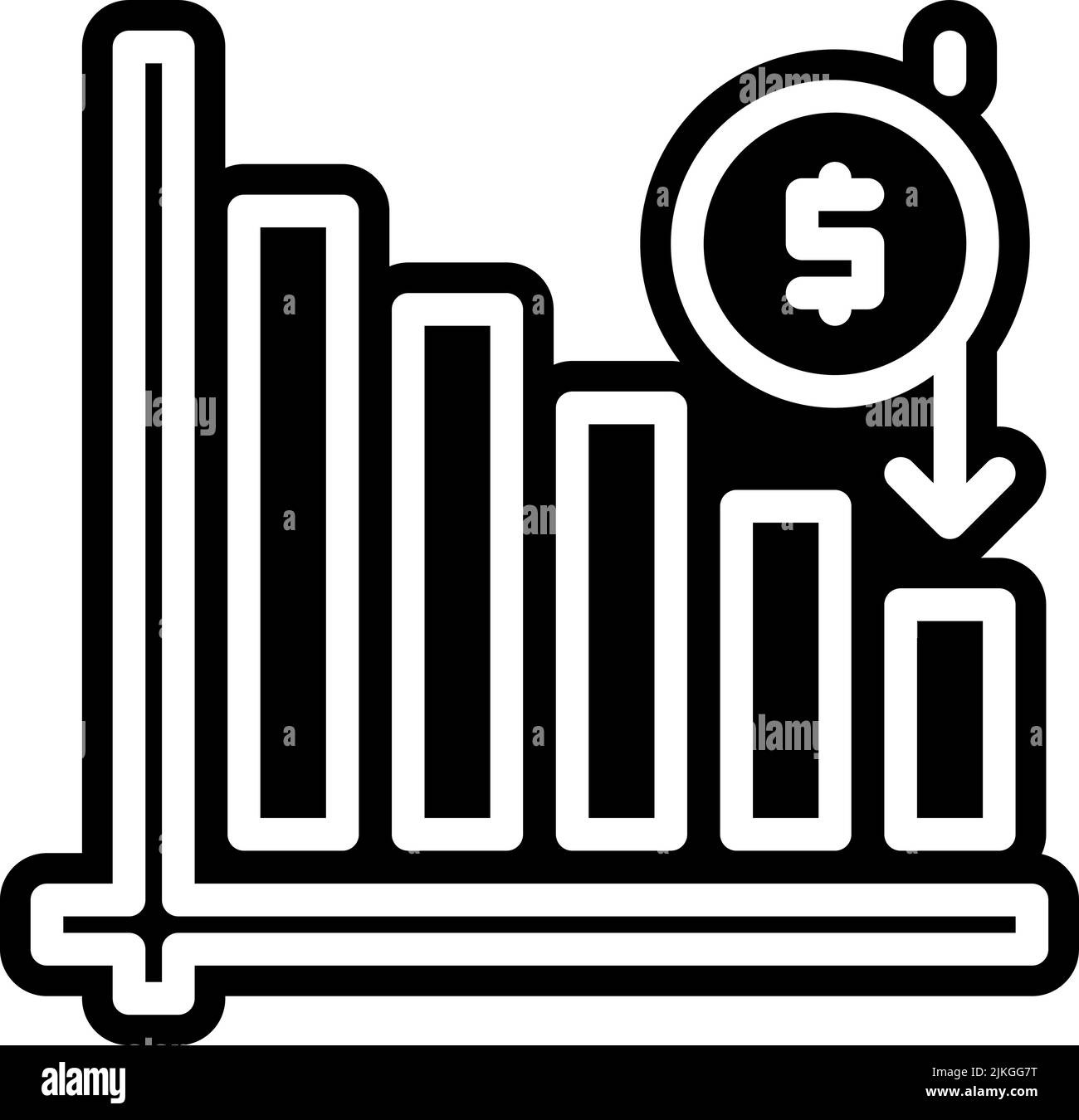 losses icon black vector illustration Stock Vector Image & Art Alamy