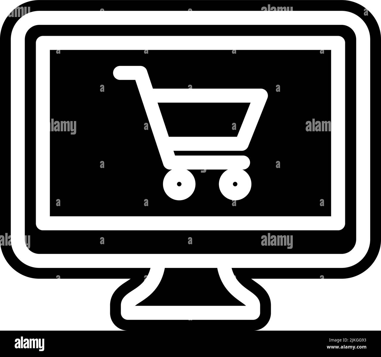 ecommerce icon black vector illustration Stock Vector Image & Art - Alamy