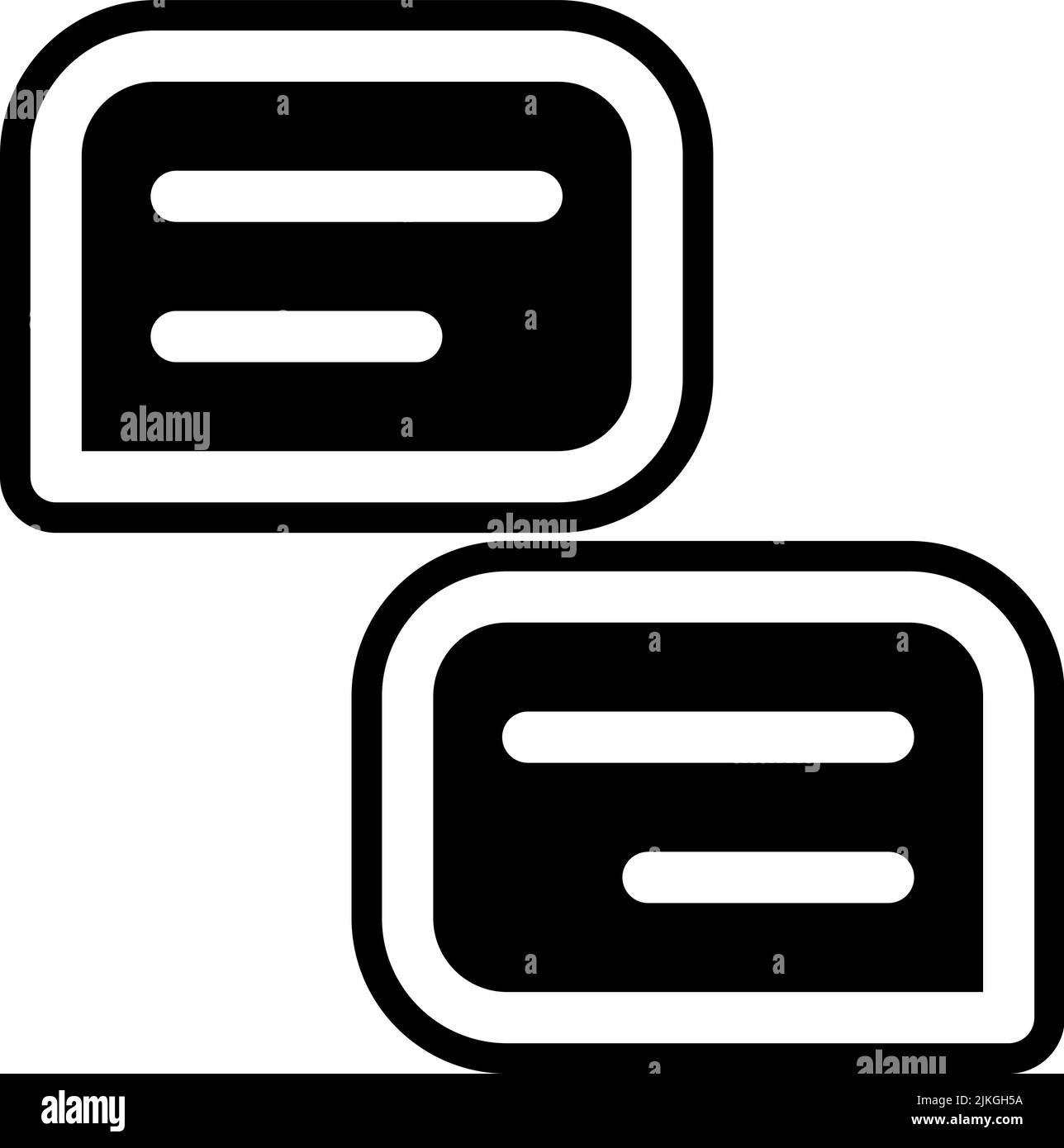 discussion icon black vector illustration Stock Vector Image & Art - Alamy