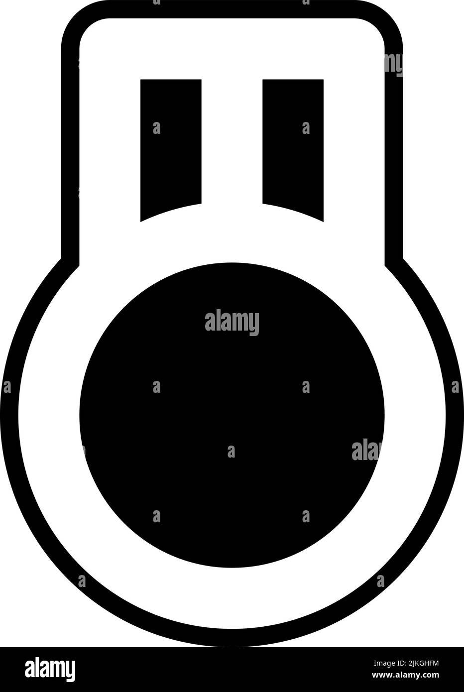 medal icon black vector illustration Stock Vector Image & Art - Alamy