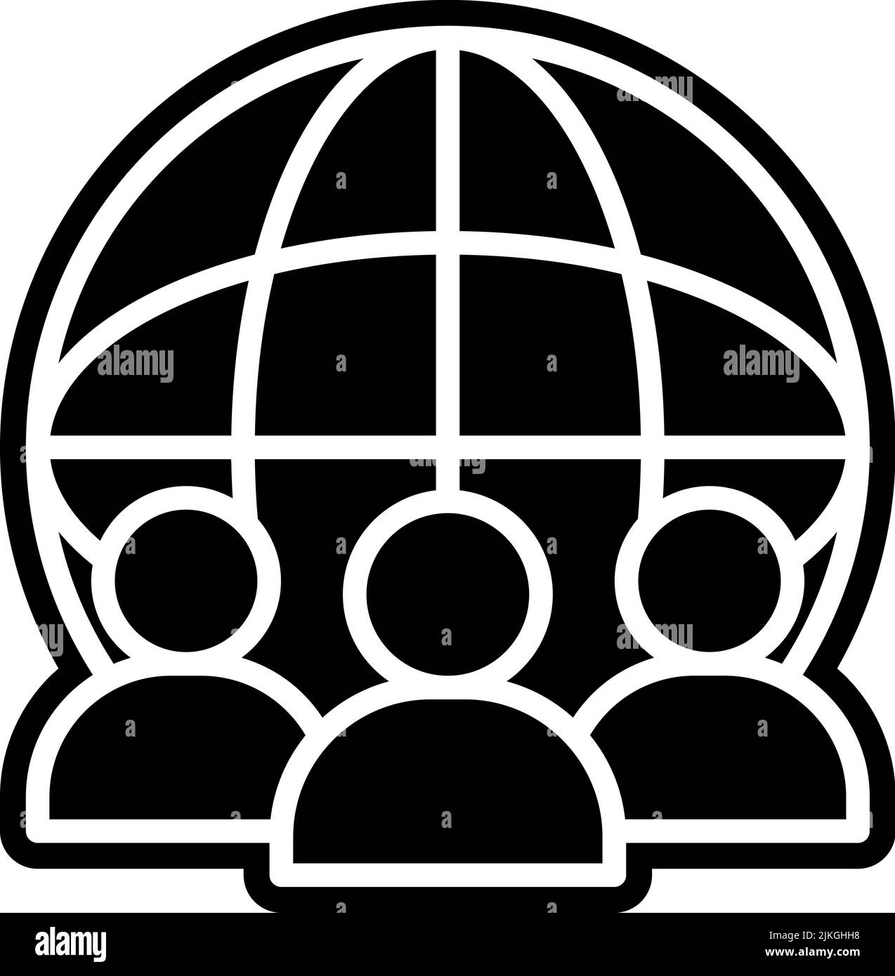 global icon black vector illustration Stock Vector Image & Art - Alamy