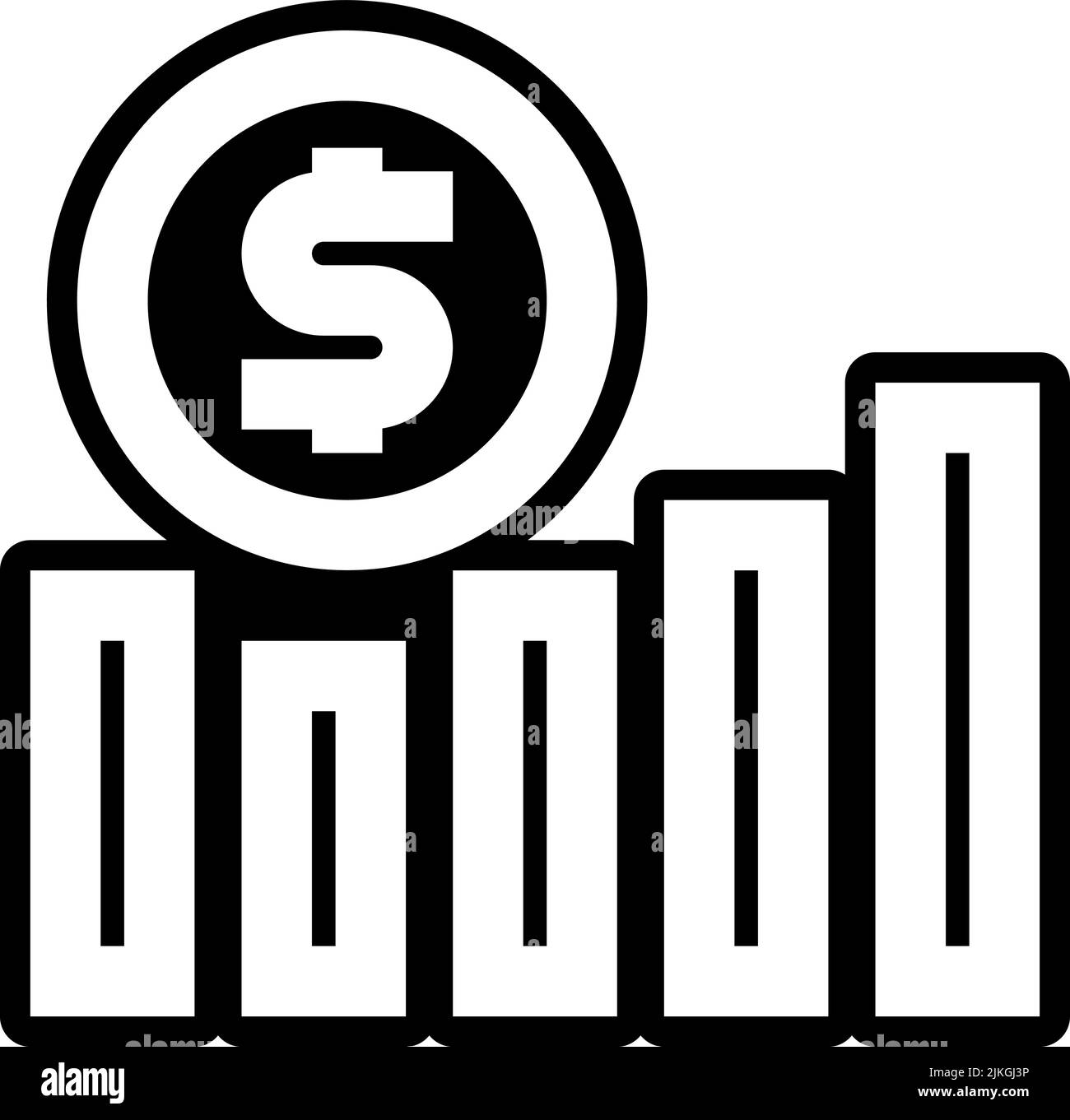 increase icon black vector illustration Stock Vector Image & Art - Alamy