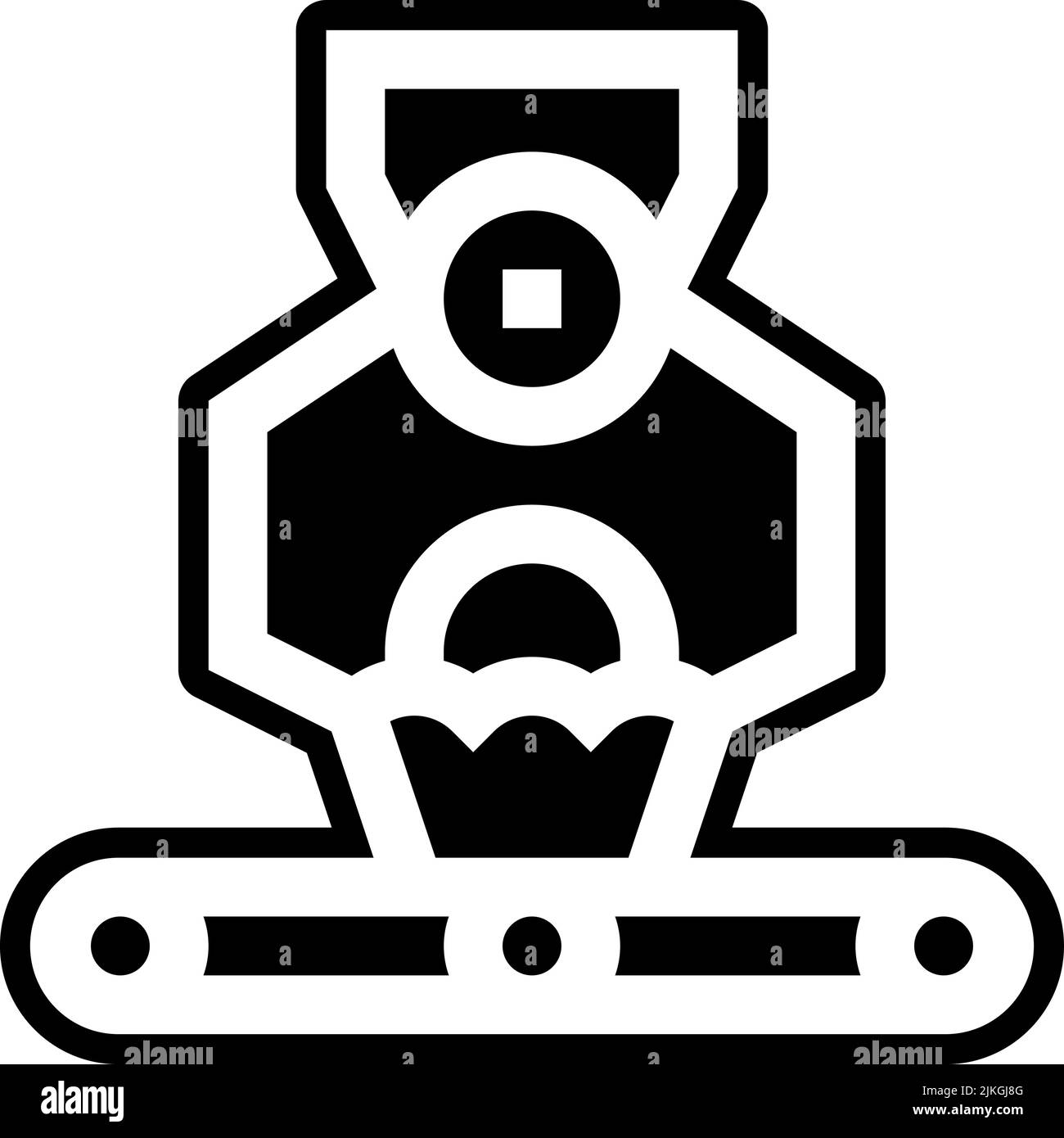 factory icon black vector illustration Stock Vector Image & Art - Alamy