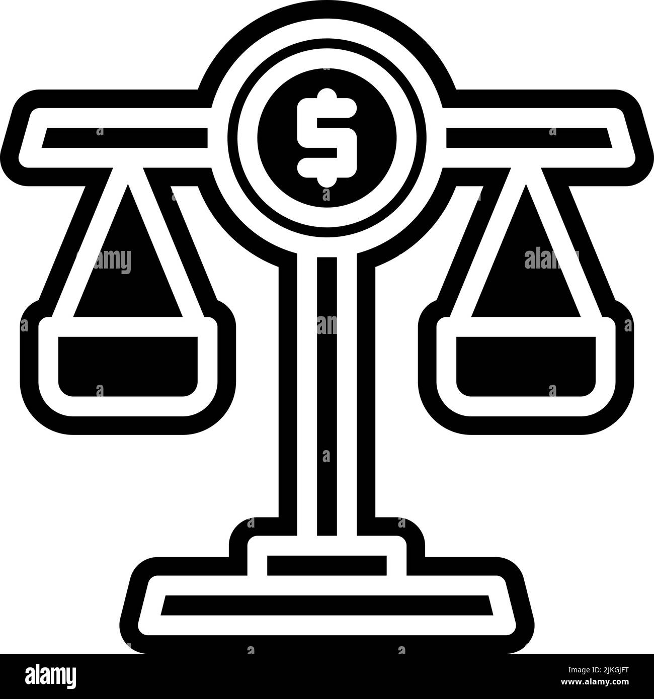 balance icon black vector illustration Stock Vector Image & Art Alamy
