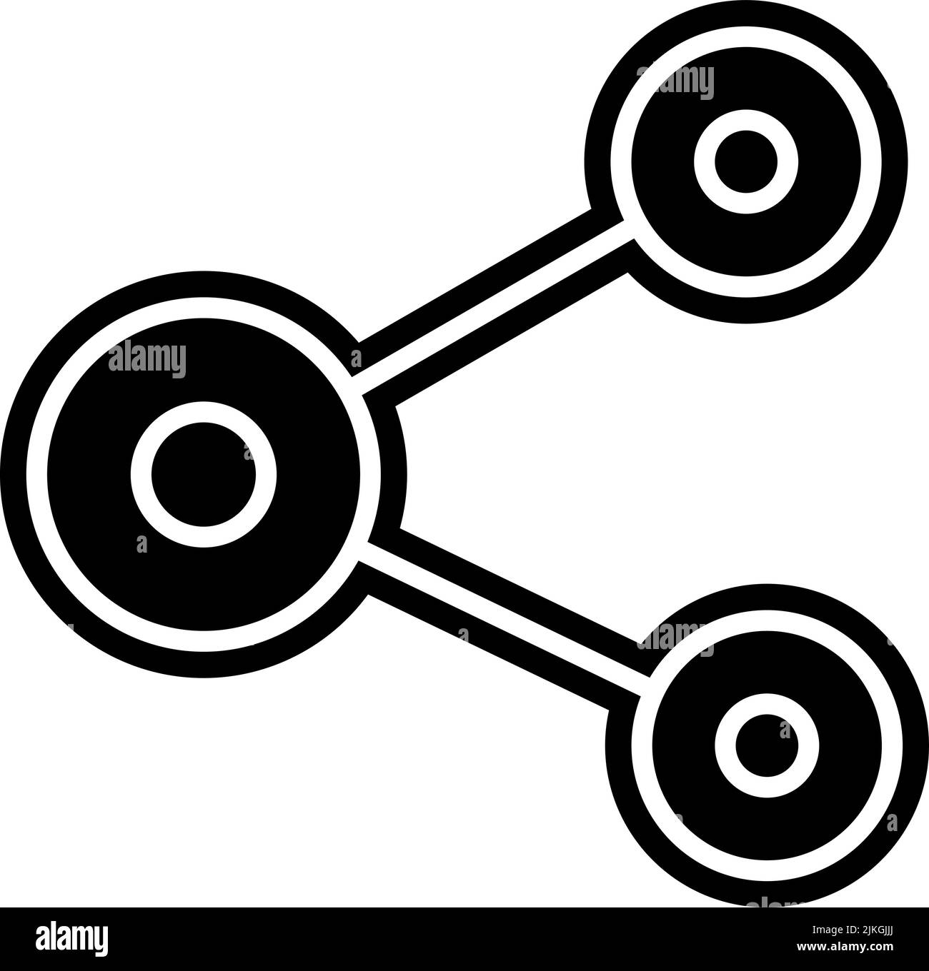 share icon black vector illustration Stock Vector Image & Art - Alamy