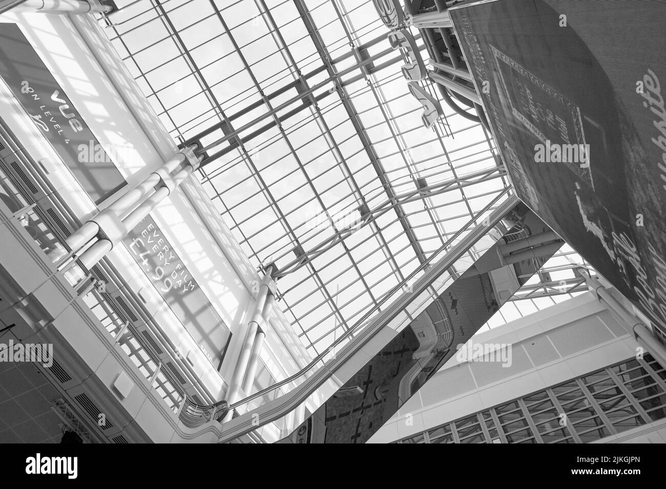 Glass Roof Of A Shopping Mall Stock Photo - Alamy