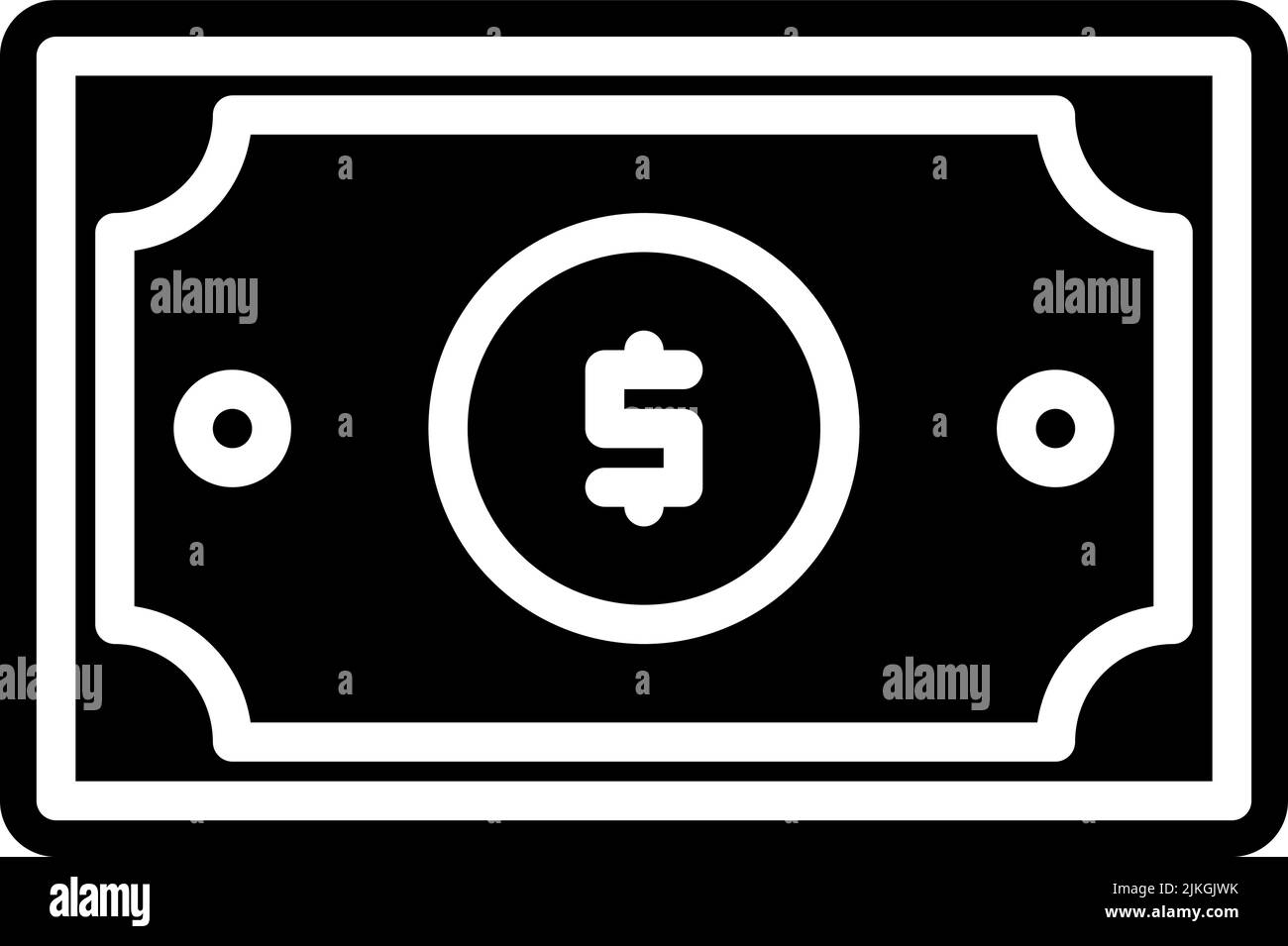 money icon black vector illustration Stock Vector Image & Art - Alamy
