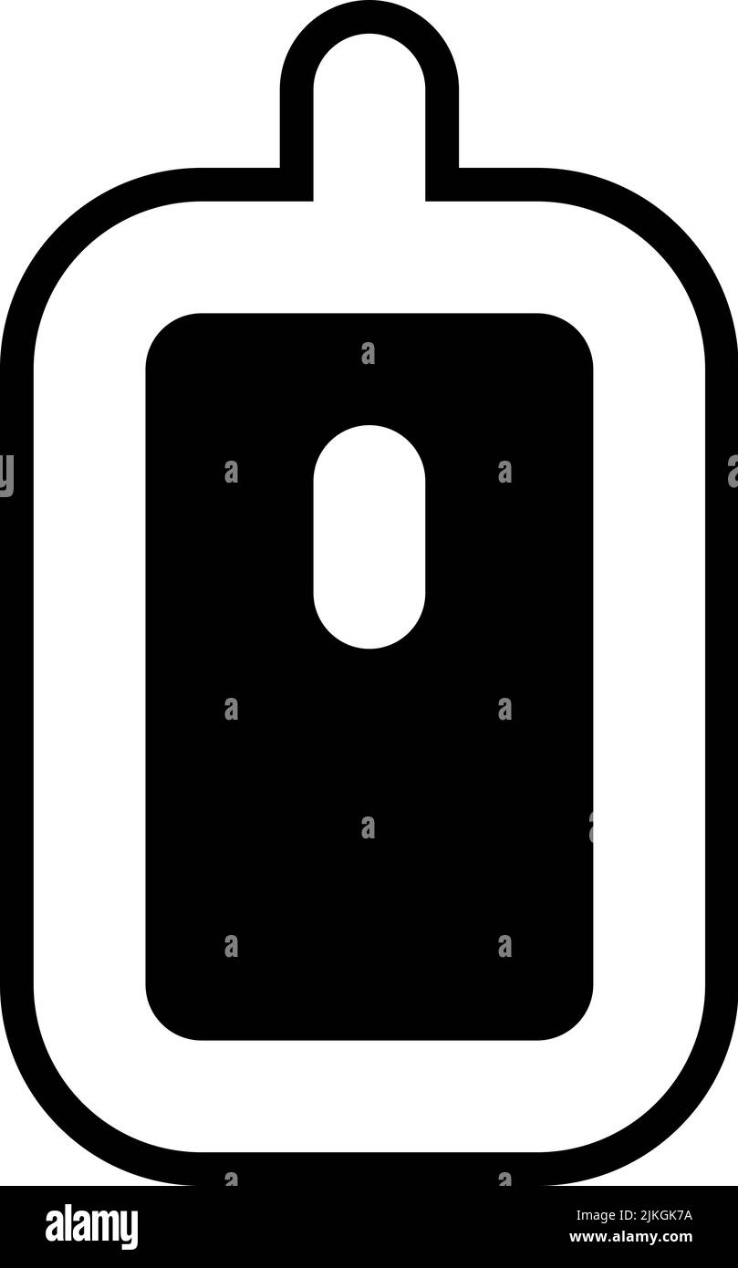 computer mouse icon black vector illustration Stock Vector Image & Art ...