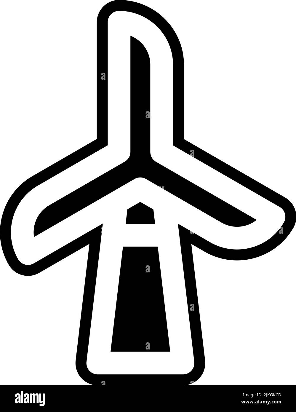 wind power icon black vector illustration Stock Vector Image & Art - Alamy