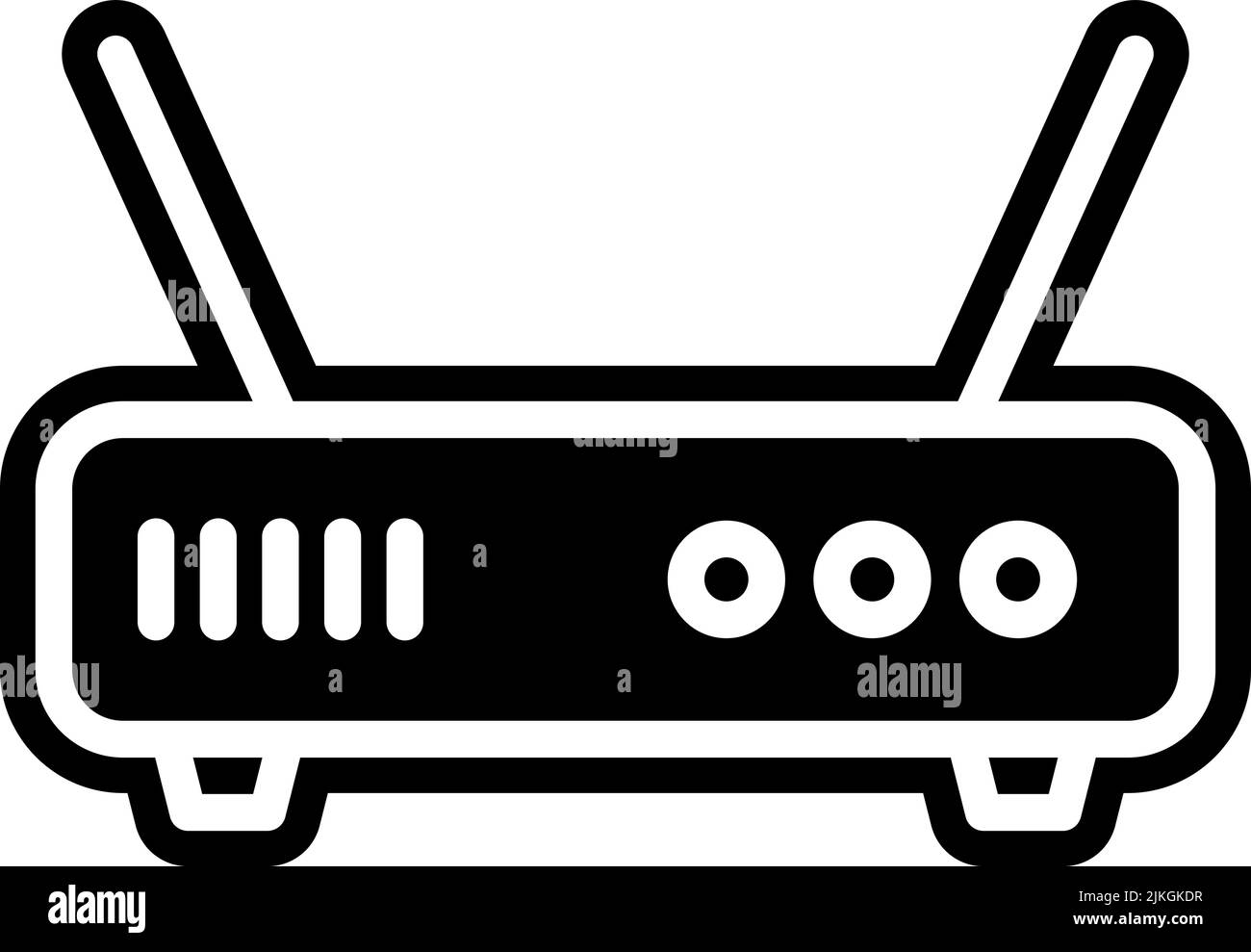 router icon black vector illustration Stock Vector Image & Art - Alamy