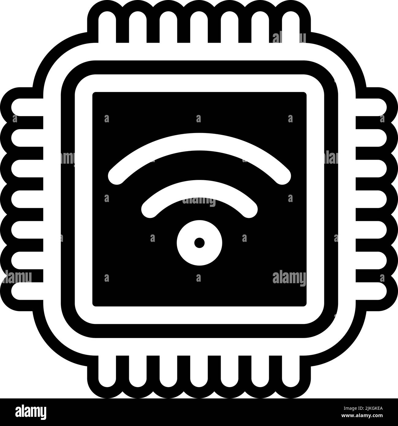 cpu icon black vector illustration Stock Vector Image & Art - Alamy