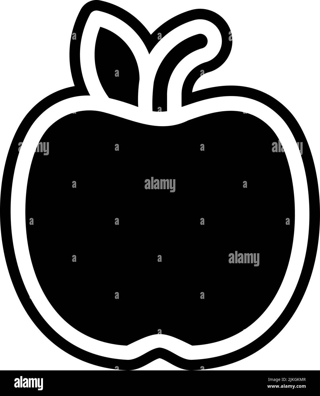 apple icon black vector illustration Stock Vector Image & Art Alamy