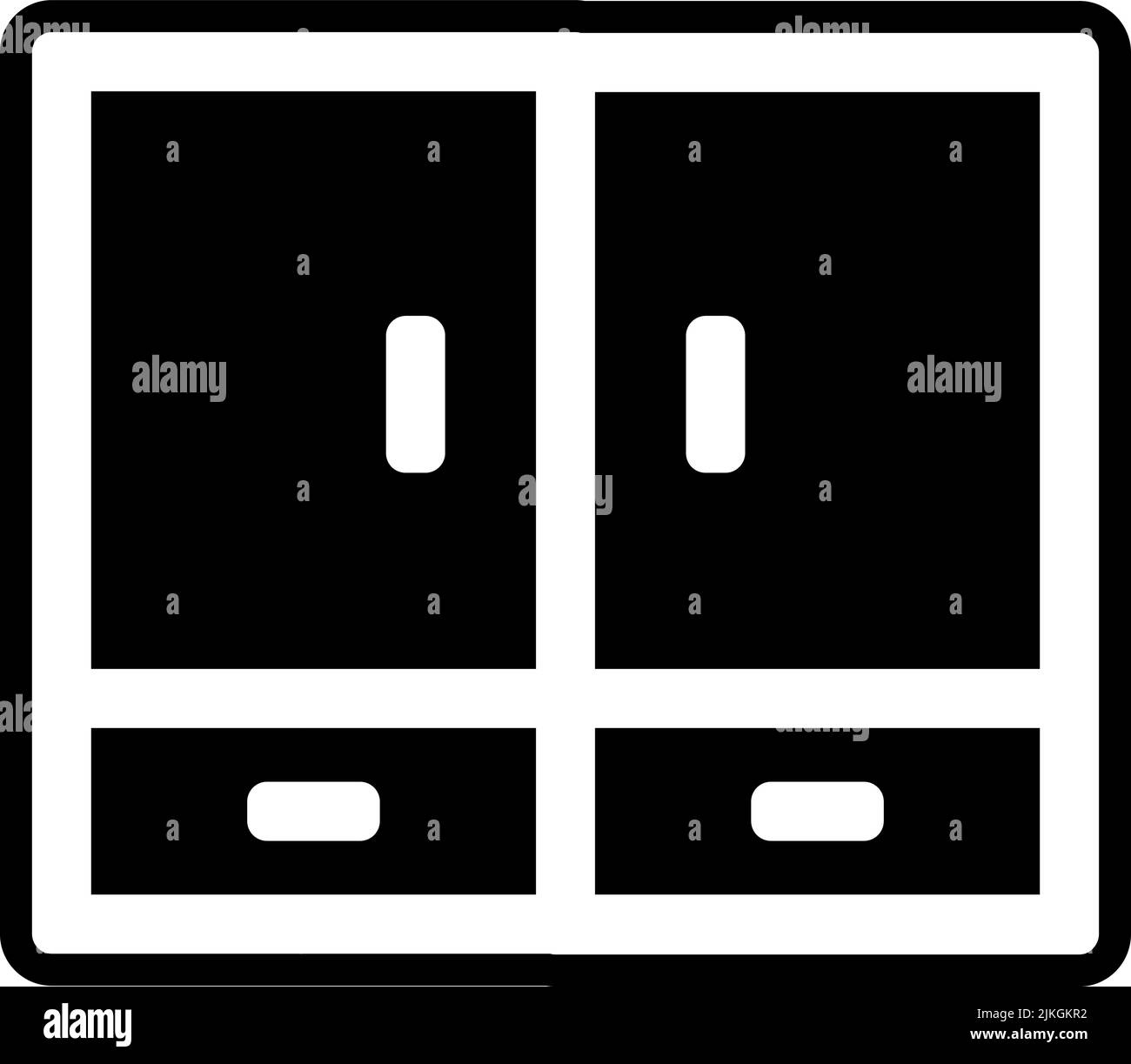 wardrobe icon black vector illustration Stock Vector Image & Art - Alamy