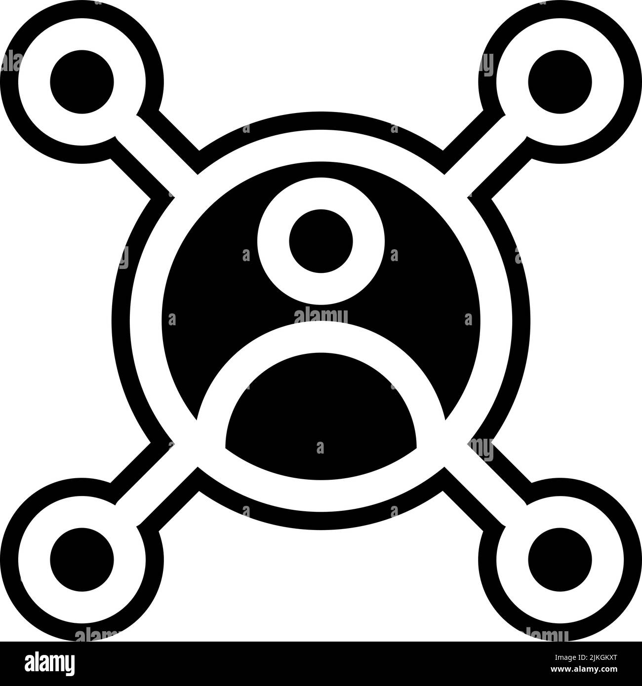 networking icon black vector illustration Stock Vector Image & Art Alamy