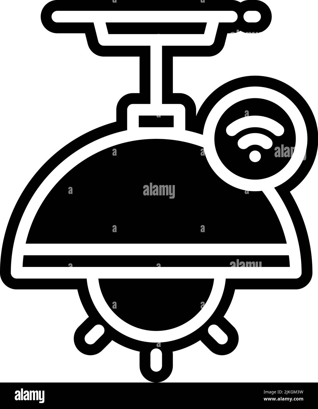 lamp icon black vector illustration Stock Vector Image & Art - Alamy